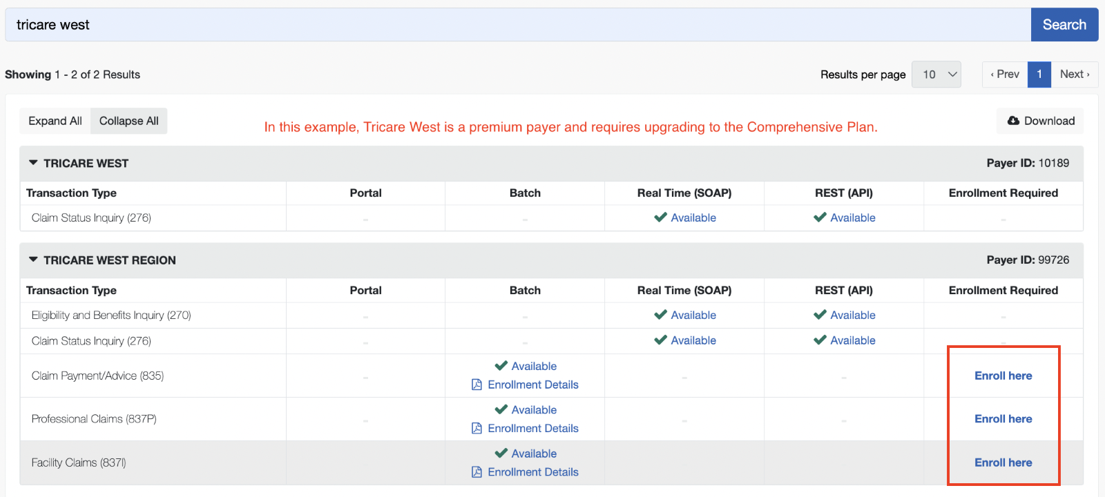 Availity EDI Clearinghouse Integration